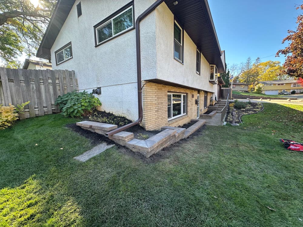 Front Entry Upgrade with Versa-Lok Retaining Walls in Inver Grove Heights image